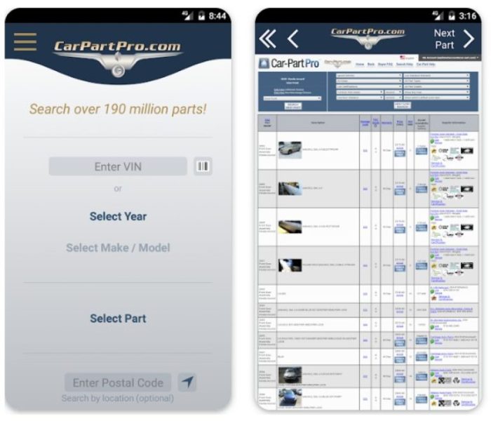 Mobile apps to help you find Mazda X5 spare parts quickly
